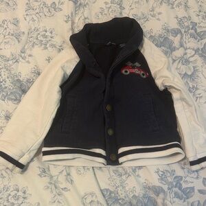 Baby Race Car Shawl Collar Cardigan